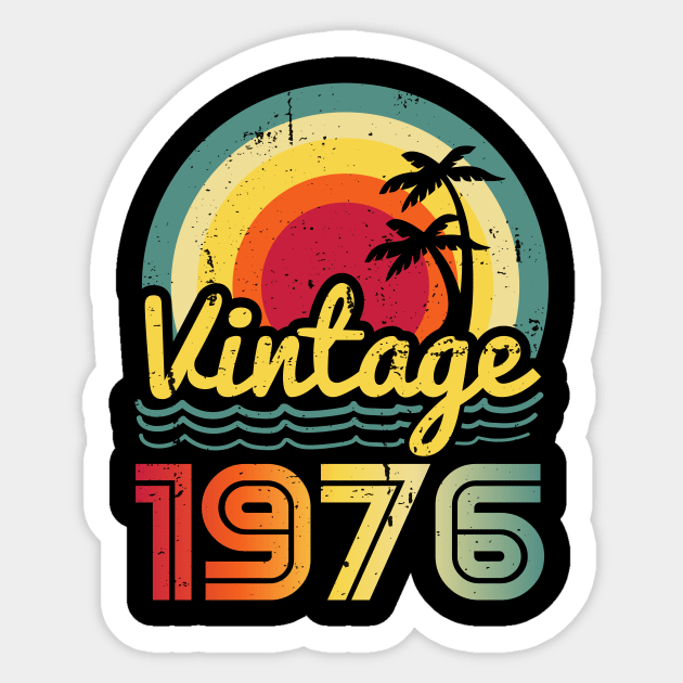 Vintage 1976 Made in 1976 47th birthday 47 years old Gift Sticker by Winter Magical Forest